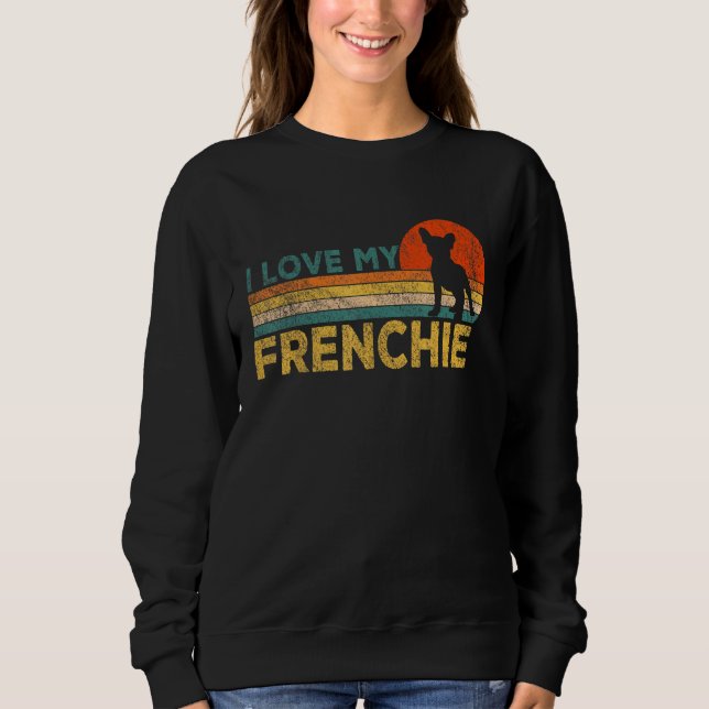 Sudadera Frenchie Mom Frenchie D, la graciosa propietaria f (Anverso)