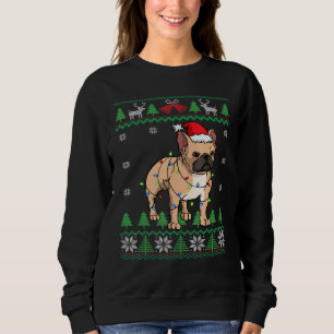 Sudadera Frenchie Santa Claus Cute Bulldog francés Ugly Chr