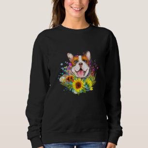 Sudadera Frenchie Sunflowers Bulldog Francés Watercolor Spl