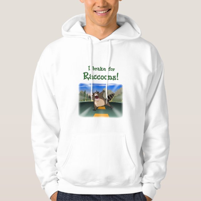 Sudadera ¡Freno para los mapaches! (Anverso)