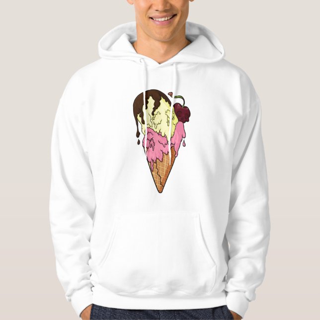Sudadera Fresa dulce mortal y helado de cráneo bananero (Anverso)