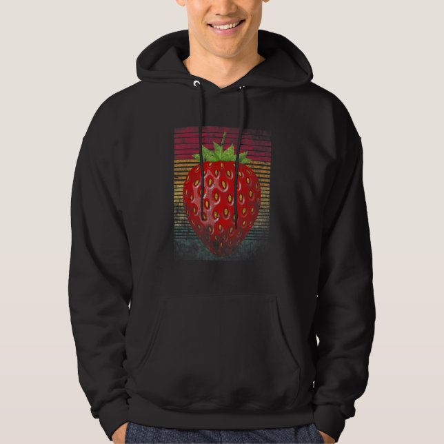 Sudadera Fresa retro vintage (Anverso)