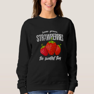 Sudadera Fresas cultivadas en el hogar Chica de fresa de ép