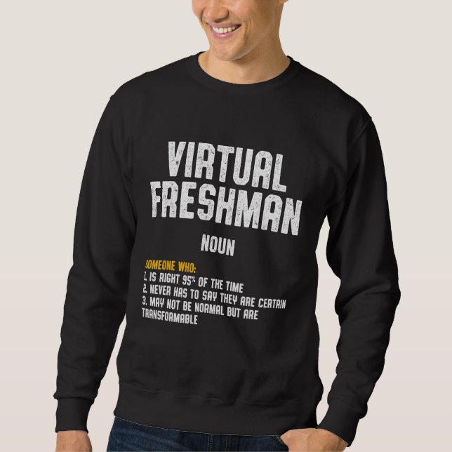 Sudadera Freshman Virtual Online School Student 4 (Anverso)