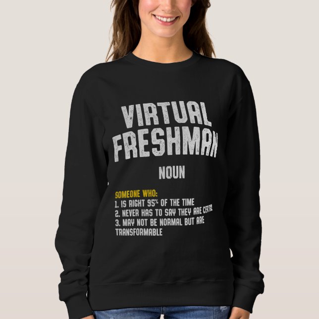 Sudadera Freshman Virtual Online School Student 4 (Anverso)
