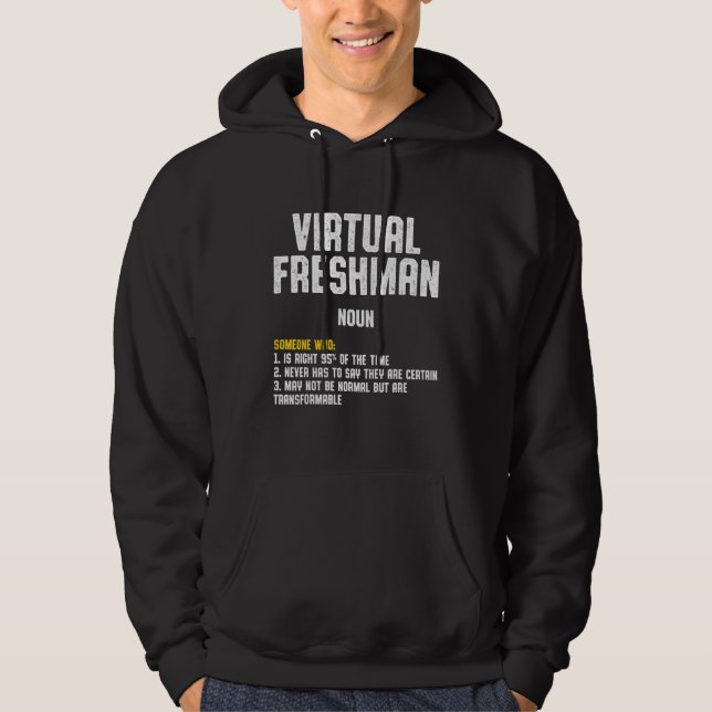 Sudadera Freshman Virtual Online School Student 4 (Anverso)