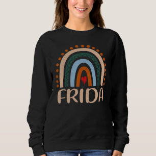 Sudadera Frida Nombre mujer divertida personalizada Rainbow