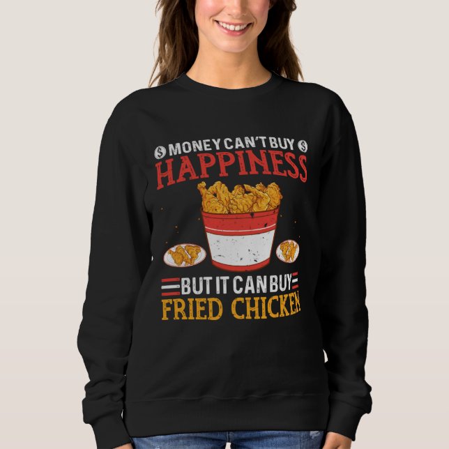 Sudadera Fried Chicken Happiness Foodaholic Lifestyle Food (Anverso)
