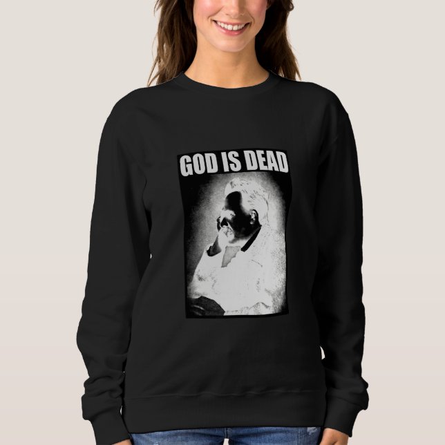 Sudadera Friedrich Nietzsche Dios es filosofía muerta (Anverso)