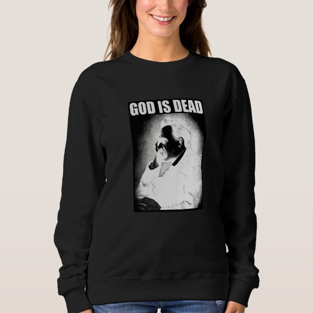 Sudadera Friedrich Nietzsche Dios es filosofía muerta (Anverso)