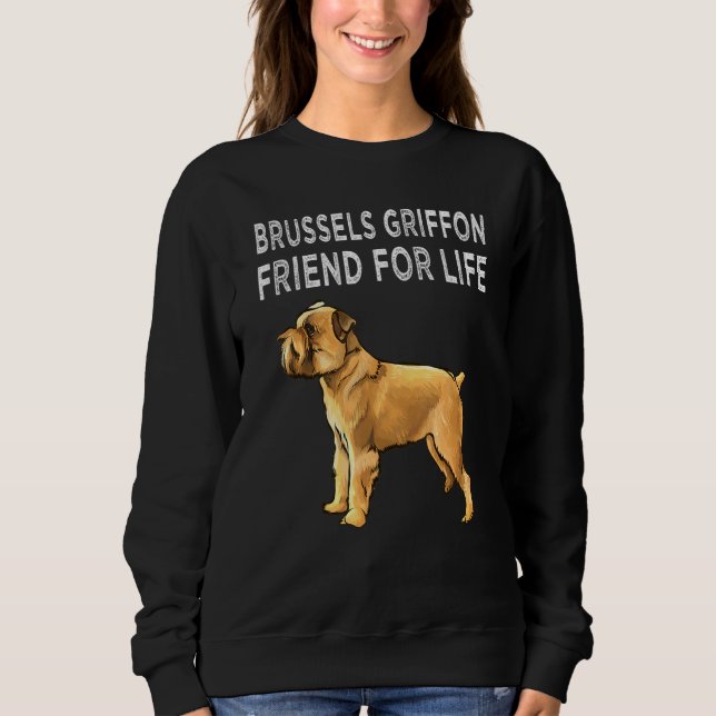 Sudadera Friend Griffon De Bruselas Para La Amistad Perro D (Anverso)