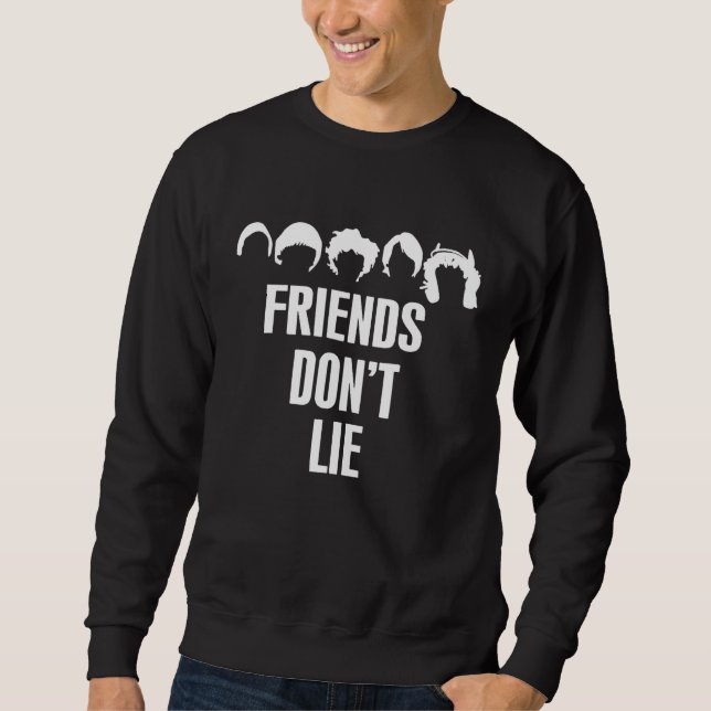 Sudadera Friends Don't Lie  Kids Quote Vintage Stranger (Anverso)