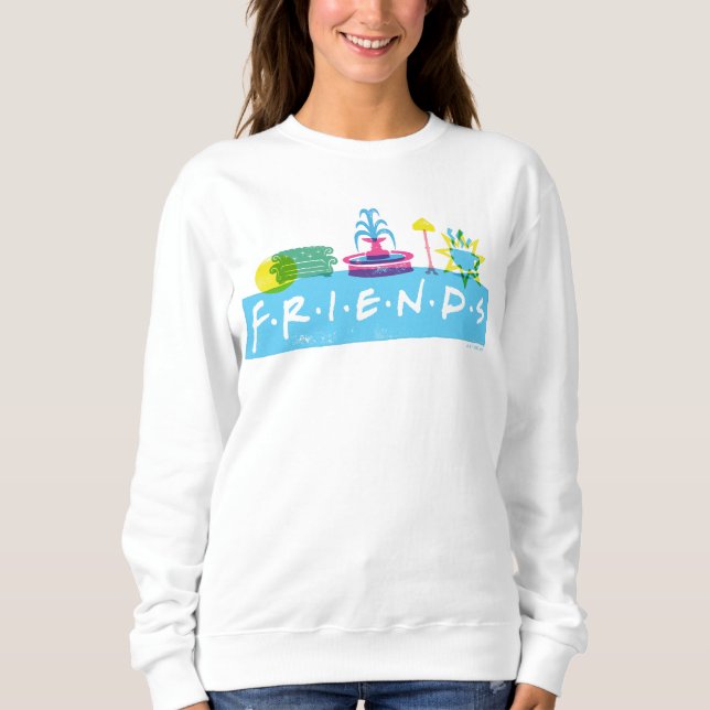 Sudadera FRIENDS™ | Logotipo con iconos (Anverso)