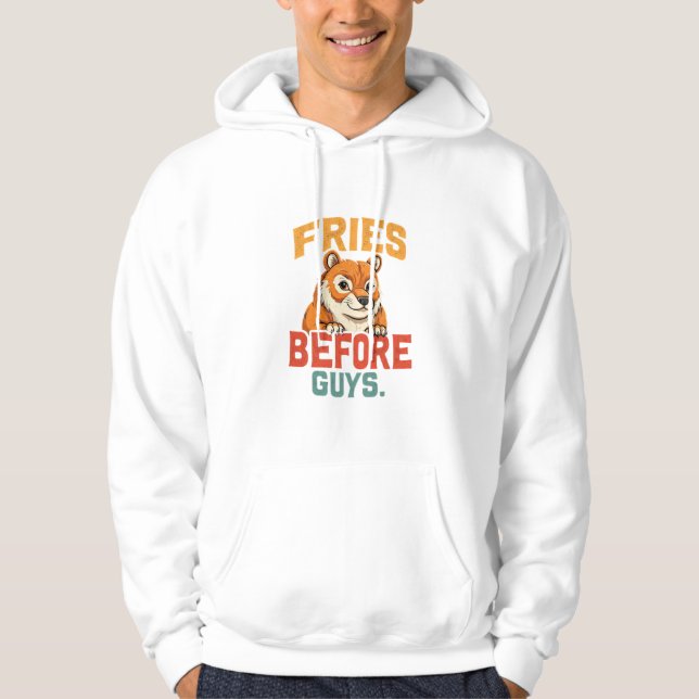 Sudadera "Fries Antes De Chicos" (Anverso)