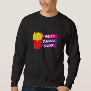 Sudadera Fries antes de muchachos, divertidos bolas frances