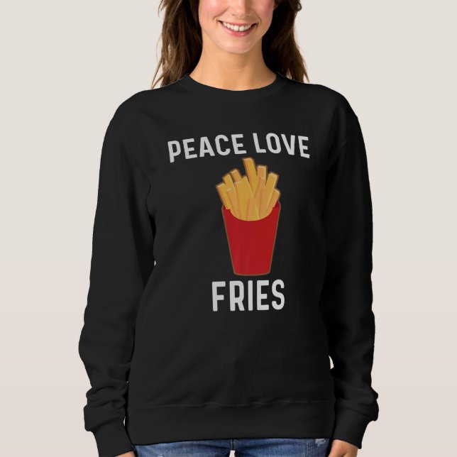 Sudadera Fries Para Hombres Mujeres Patatas Fry Fast Food B (Anverso)