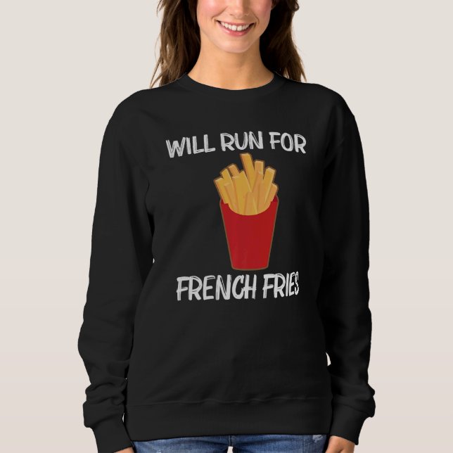 Sudadera Fries Para Hombres Mujeres Patatas Fry Fast Food B (Anverso)