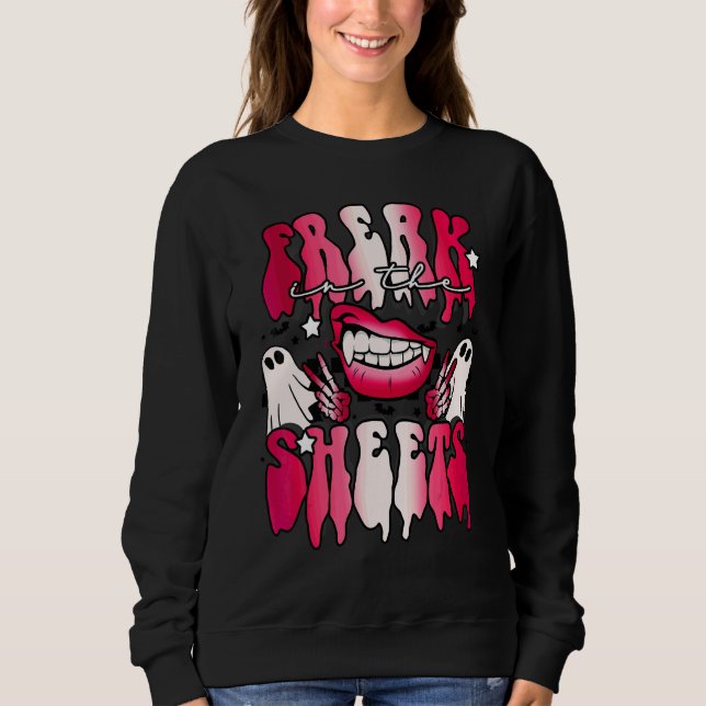 Sudadera Friki En Las Sábanas  Fantasma de Halloween 1 (Anverso)