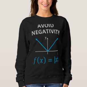 Sudadera Friki Evita Negatividad Álgebra Matemáticas Chiste
