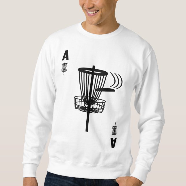 Sudadera Frisbee Golf Hole In One Ace Card Funny Disk Golf (Anverso)