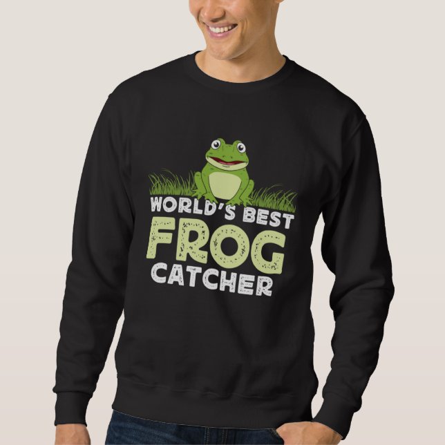 Sudadera Frog Amphibians Exotic Animal Frog Hunter Tadpole  (Anverso)
