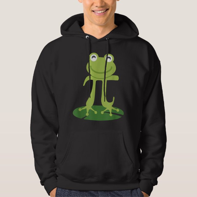 Sudadera Frog Funny Pi Day 3.14159 Regalo para Math Nerds G (Anverso)