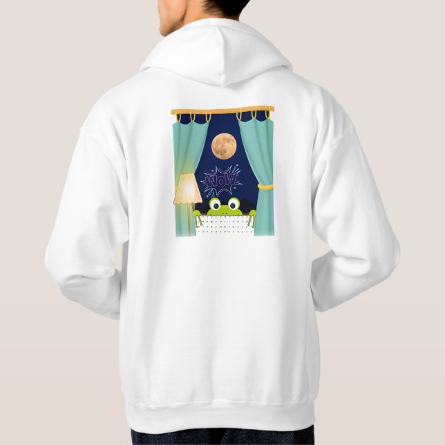 Sudadera Frog Funny Sorprendidos Ojos (Reverso)