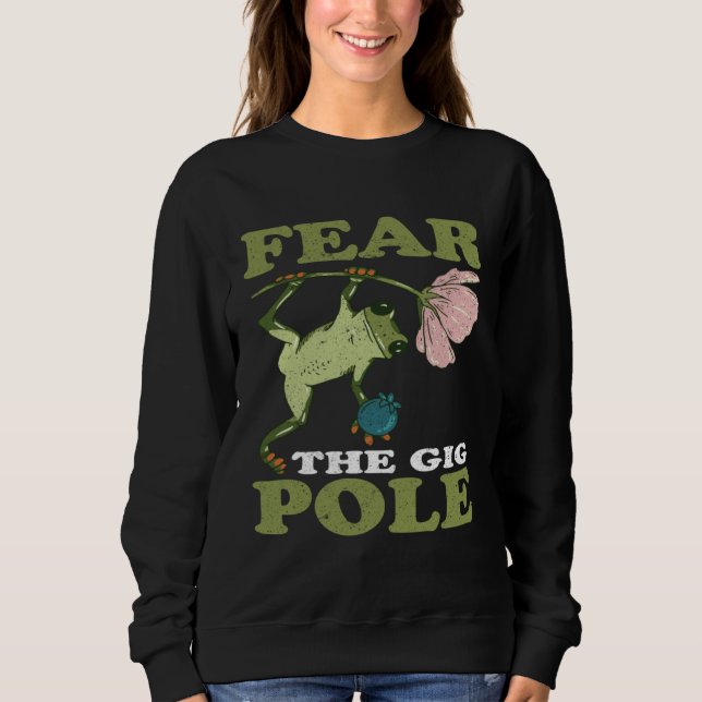 Sudadera Frog Hunting Fear The Gig Pole Frog Catching (Anverso)