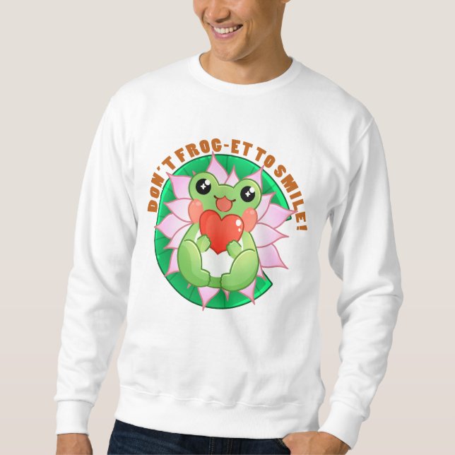 Sudadera Frog Love – Cute Motivational Art (Anverso)