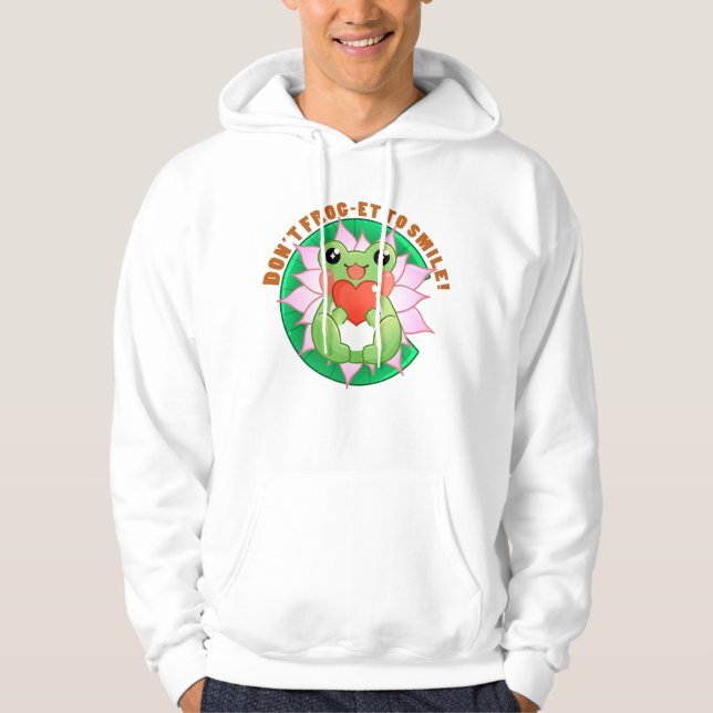 Sudadera Frog Love – Cute Motivational Art (Anverso)