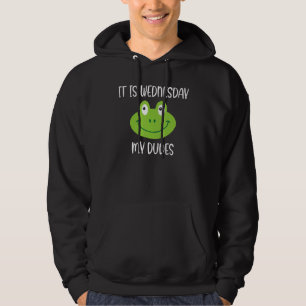 Sudadera Frog Meme Cita De Lema Es Miércoles Mi Dudes