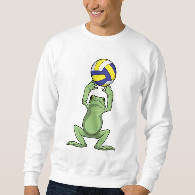 Sudadera Frog with Volleyball (Anverso)