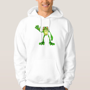 Sudadera Froggie el Personalizado lindo ondeando la rana