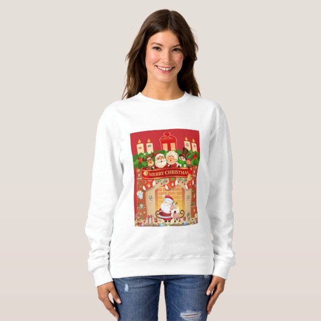 Sudadera Frohe Weihnachten  (Anverso completo)