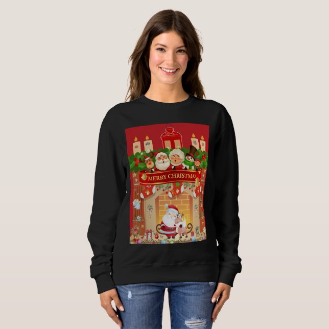 Sudadera Frohe Weihnachten  (Anverso completo)