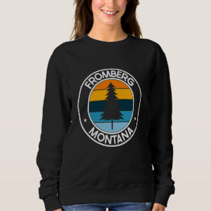 Sudadera Fromberg Montana MT USA City Pride Retro Sunset