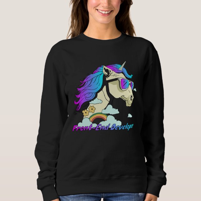 Sudadera Front End Developer Unicorn Front End Developer We (Anverso)