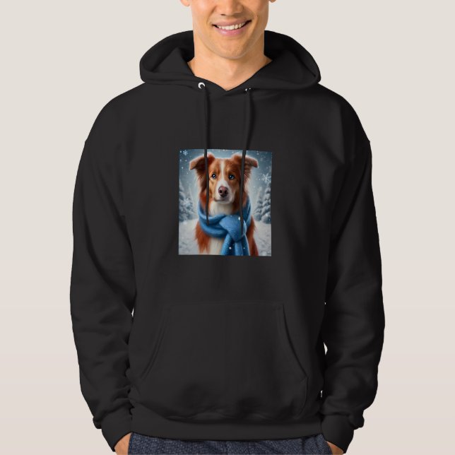 Sudadera Frontera Collie Shirt Perro Mamá Papá Tee Mascota  (Anverso)