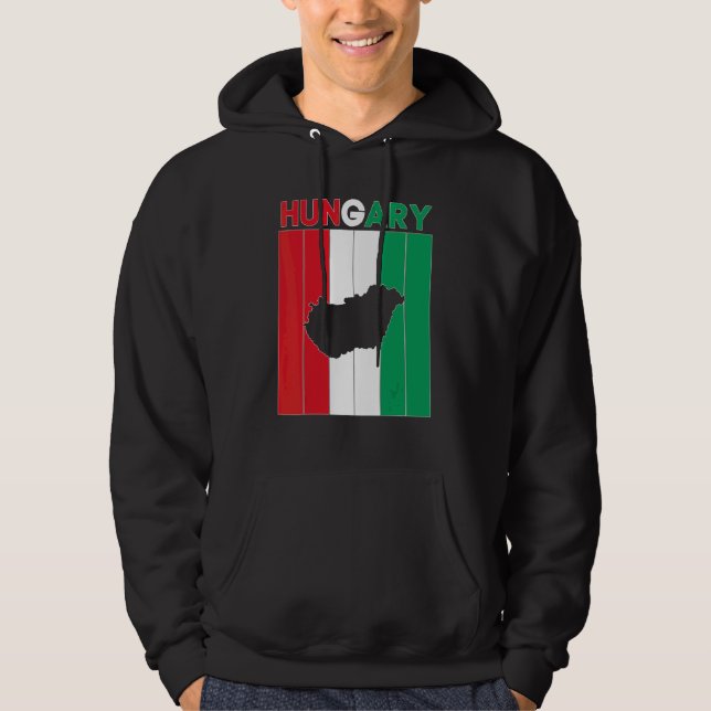 Sudadera Fronteras del país Hungría (Anverso)