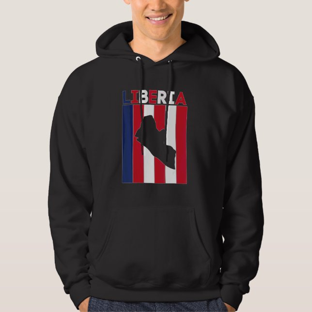 Sudadera Fronteras del país Liberia (Anverso)