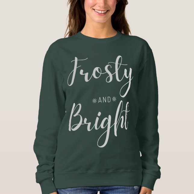 Sudadera Frosty & Bright Christmas (Anverso)