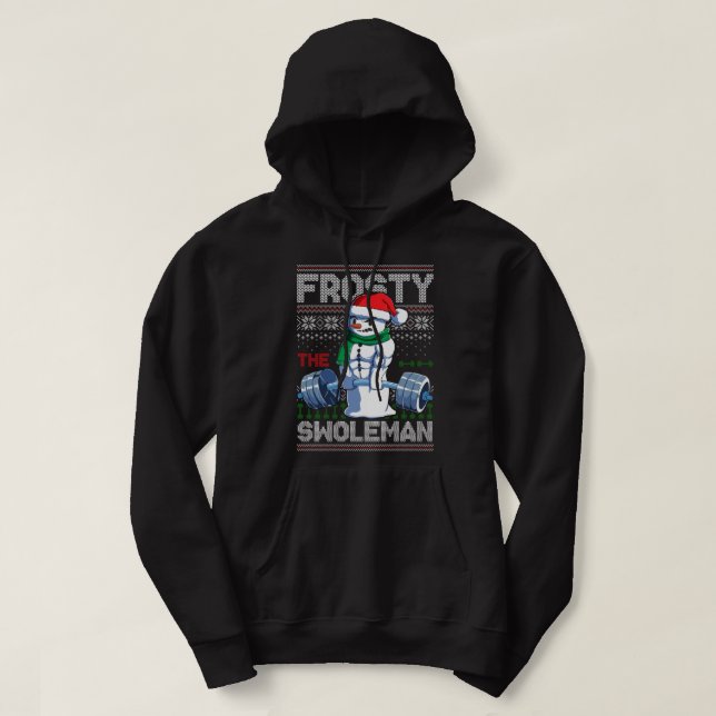 Sudadera Frosty El Navidad Feo Del Swoleman Dulce Funny S (Diseño del anverso)