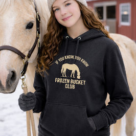 Sudadera Frozen Bucket Club Horse Hoodie (Sand Design)