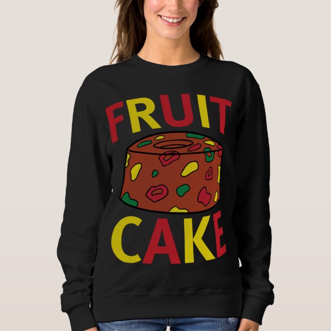 Sudadera Fruit Cake Funny Navidades (Anverso)