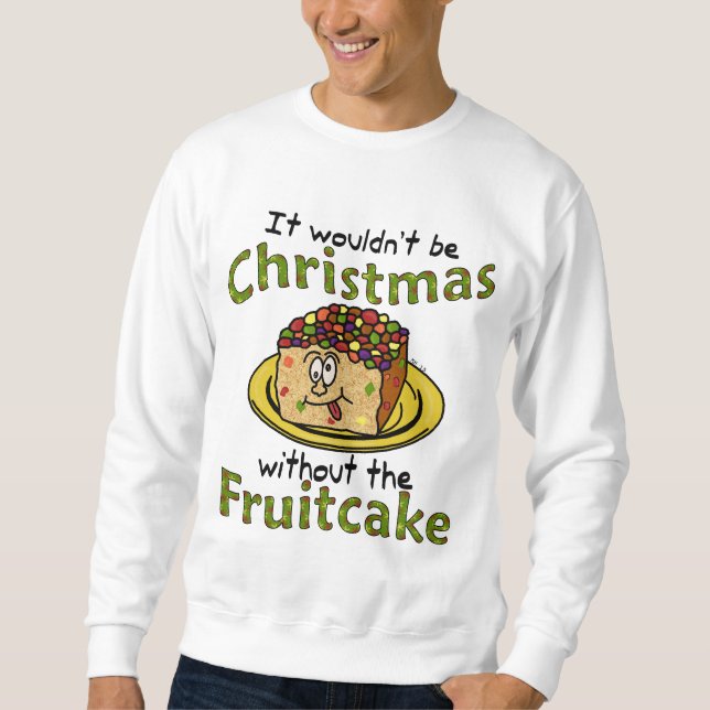 Sudadera Fruitcake feo divertido del dibujo animado del (Anverso)