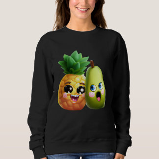 Sudadera Fruity Love  Pear and Pineapple in Love
