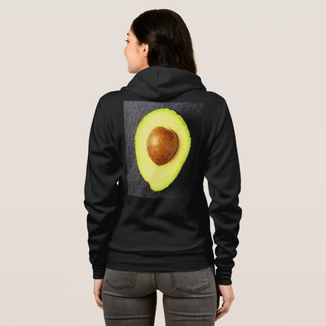 Sudadera "Fruta aguacate" Foto Cute. ¡Hazte con una en Zazz (Reverso completo)