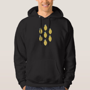 Sudadera Fruta De Cítricos De Limón Con Patrón Simétrico