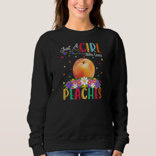 Sudadera Fruta De Ensalado Sólo Un Chica Que Ama A Los Melo