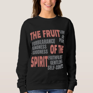 Sudadera Fruta de fe cristiana de la escritura espiritual d